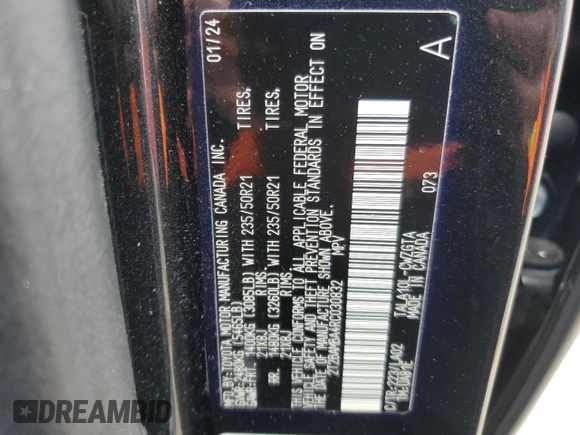 2024 Lexus RX with VIN 2T2BAMBA4RC030832, listed as a Copart auction lot 84024924 with 12,605 mi miles and Salvage Title. Bid and sale history available at carsss.com. Image 13.