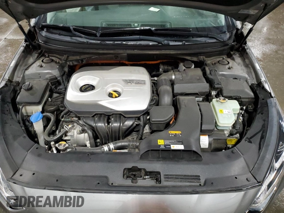 2018 Hyundai Sonata Hybrid SE with VIN KMHE24L37JA082376, listed as a Copart auction lot 76261834 with 97,486 mi miles and Salvage Title. Bid and sale history available at carsss.com. Image 12.