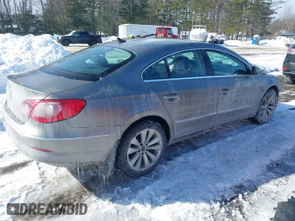 2012 Volkswagen CC Sport PZEV with VIN WVWNP7AN1CE513589, listed as a IAAI auction lot 41571090 with 166,772 mi miles. Bid and sale history available at carsss.com. Image 4.