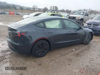 2025 Tesla Model 3 Long Range with VIN 5YJ3E1EA5SF911256, listed as a IAAI auction lot 41509976 with 1,806 mi miles. Bid and sale history available at carsss.com. Image 12.