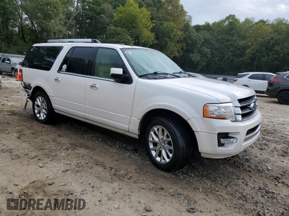 2017 Ford Expedition EL Limited with VIN 1FMJK1KT7HEA56779, listed as a Copart auction lot 74611244 with 95,351 mi miles and Salvage Title. Bid and sale history available at carsss.com. Image 4.