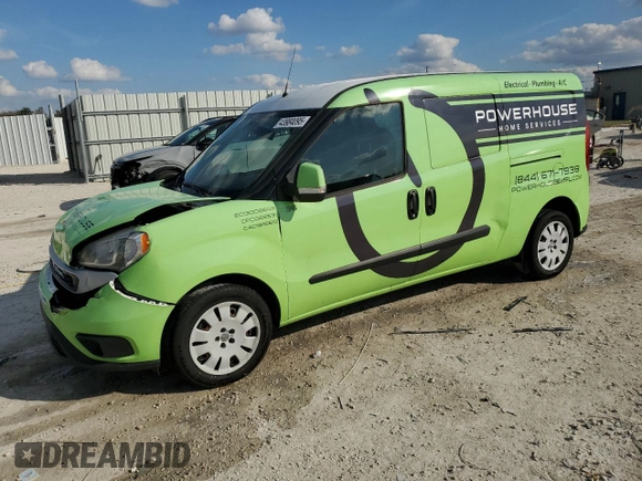 2021 Ram ProMaster City Cargo Tradesman SLT with VIN ZFBHRFBB9M6U48933, listed as a Copart auction lot 43984095 with 84,198 mi miles and Non Repairable. Bid and sale history available at DreamBid. Image 1.