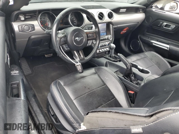 2021 Ford Mustang EcoBoost with VIN 1FA6P8TH1M5128283, listed as a Copart auction lot 53375735 with 52,908 mi miles and Salvage Title. Bid and sale history available at carsss.com. Image 8.