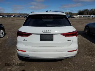 2023 Audi Q3 Premium with VIN WA1AECF31P1116654, listed as a Copart auction lot 49298415 with 29,422 mi miles and Salvage title. Bid and sale history available at DreamBid. Image 6.