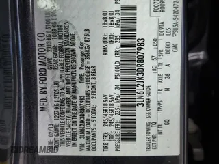 2013 Lincoln MKZ with VIN 3LN6L2JK3DR807983, listed as a Copart auction lot 46877285 with 55,017 mi miles and Salvage Title. Bid and sale history available at carsss.com. Image 12.