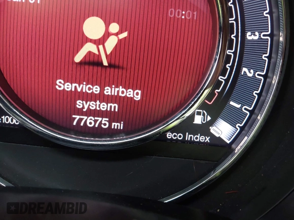 2015 FIAT 500 Sport with VIN 3C3CFFBR7FT707154, listed as a IAAI auction lot 41836730 with 77,675 mi miles. Bid and sale history available at carsss.com. Image 16.