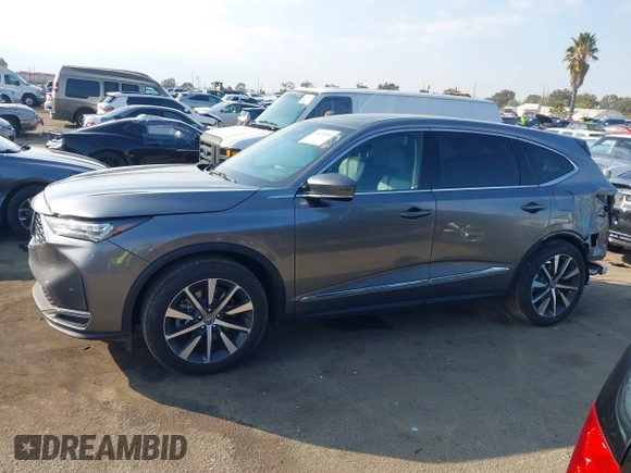 2025 Acura MDX Technology with VIN 5J8YD9H43SL000421, listed as a IAAI auction lot 41470306 with 17,143 mi miles and . Bid and sale history available at DreamBid. Image 15.