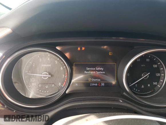 2023 Buick Encore GX Essence with VIN KL4MMGSL8PB056184, listed as a Copart auction lot 71814824 with 23,948 mi miles and Salvage title. Bid and sale history available at DreamBid. Image 9.