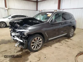 2019 BMW X3 xDrive30i with VIN 5UXTR9C58KLP97693, listed as a Copart auction lot 49960595 with 0 mi miles and Salvage Title. Bid and sale history available at carsss.com. Image 1.