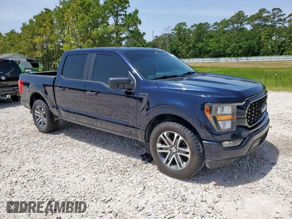 2023 Ford F-150 XL with VIN 1FTEW1CP8PKF56672, listed as a Copart auction lot 56911865 with 34,124 mi miles and Non repairable. Bid and sale history available at DreamBid. Image 4.