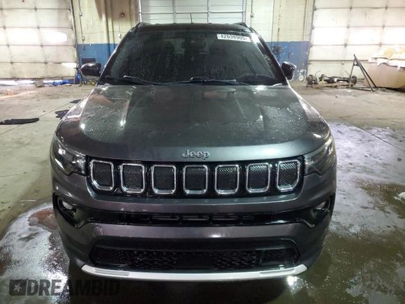 2022 Jeep Compass (RED) Edition с VIN 3C4NJDCB8NT159186, выставлен на аукционе Copart как лот 42608905 с пробегом 20 883 миль миль и Списание • Salvage title. История ставок и продаж доступна на DreamBid. Изображение 5.