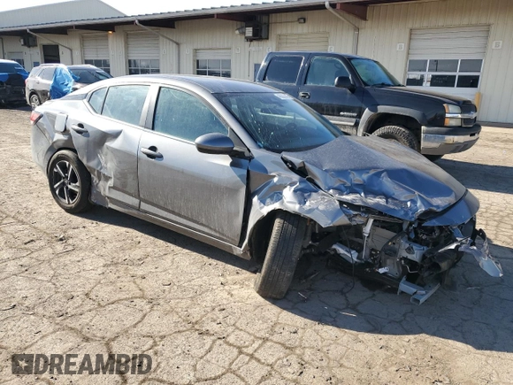 2024 Nissan Sentra SV with VIN 3N1AB8CV8RY296279, listed as a Copart auction lot 46905645 with Not Provided miles and Salvage Title. Bid and sale history available at carsss.com. Image 4.