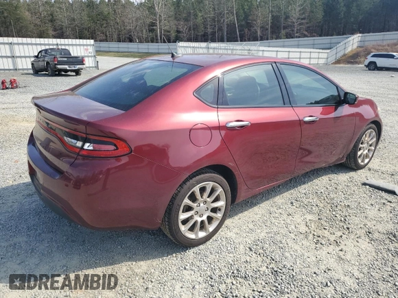 2015 Dodge Dart Limited with VIN 1C3CDFCB0FD267310, listed as a Copart auction lot 49003585 with 87,746 mi miles and Salvage Title. Bid and sale history available at carsss.com. Image 3.