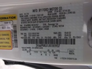 2018 Ford Fusion Titanium with VIN 3FA6P0RU1JR185937, listed as a IAAI auction lot 41863378 with 133,641 mi miles and . Bid and sale history available at DreamBid. Image 9.