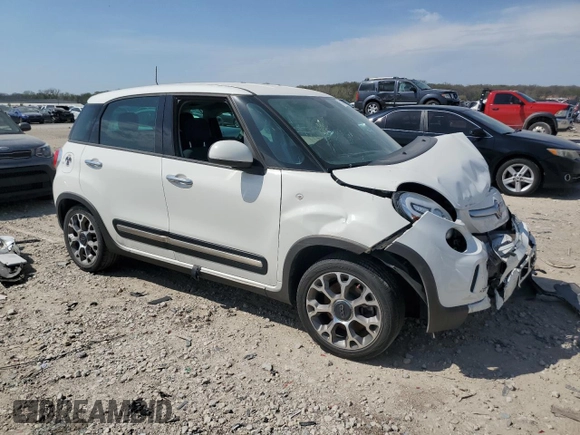 2014 FIAT 500L Trekking with VIN ZFBCFADH4EZ010067, listed as a Copart auction lot 51800935 with Not provided miles and Salvage title. Bid and sale history available at DreamBid. Image 4.