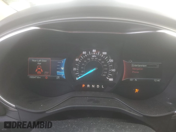 2020 Ford Fusion SE with VIN 3FA6P0HD0LR159110, listed as a Copart auction lot 87076954 with 55,547 mi miles and Salvage Title. Bid and sale history available at DreamBid. Image 9.