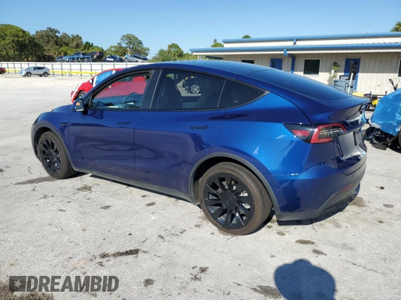 2020 Tesla Model Y Long Range with VIN 5YJYGDEE8LF034719, listed as a Copart auction lot 50888365 with 55,307 mi miles and Salvage Title. Bid and sale history available at DreamBid. Image 2.