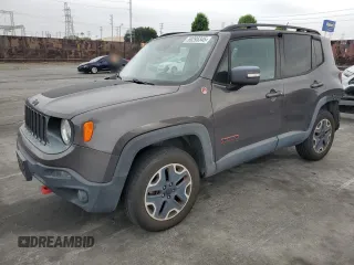 2016 Jeep Renegade Trailhawk z VIN ZACCJBCT9GPD68306, wystawiony jako Copart lot #58295345 z przebiegiem 55 083 mil mil oraz Szkoda całkowita • Salvage title. Historia ofert i sprzedaży dostępna na DreamBid. Obrazek 1.