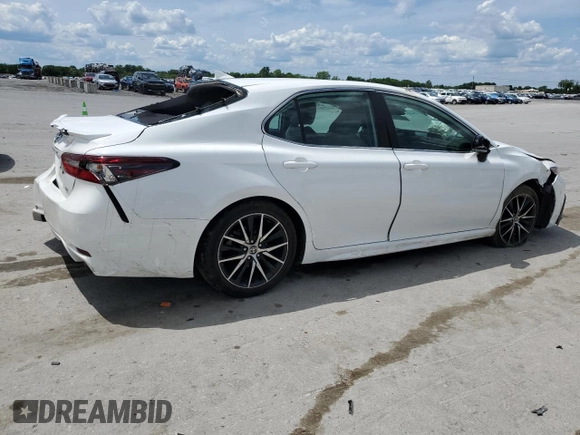 2023 Toyota Camry SE with VIN 4T1G11AK8PU737110, listed as a Copart auction lot 56815494 with 42,031 mi miles and Salvage title. Bid and sale history available at DreamBid. Image 3.
