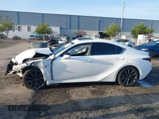 2023 Lexus IS with VIN JTHGZ1B2XP5059223, listed as a IAAI auction lot 41165638 with 48,340 mi miles. Bid and sale history available at carsss.com. Image 14.