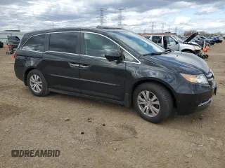 2015 Honda Odyssey EX-L with VIN 5FNRL5H61FB116578, listed as a Copart auction lot 53251415 with 148,497 mi miles and Salvage Title. Bid and sale history available at DreamBid. Image 4.