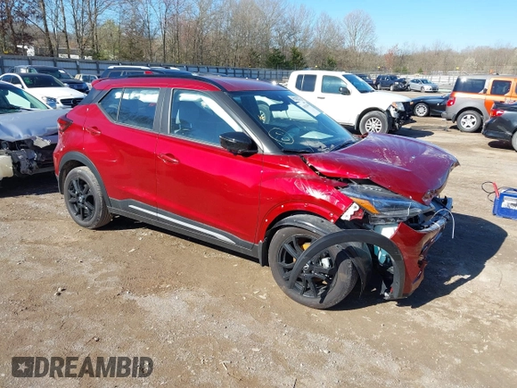 2024 Nissan Kicks SR with VIN 3N1CP5DV1RL560916, listed as a IAAI auction lot 41811494 with 2,133 mi miles and . Bid and sale history available at carsss.com. Image 1.