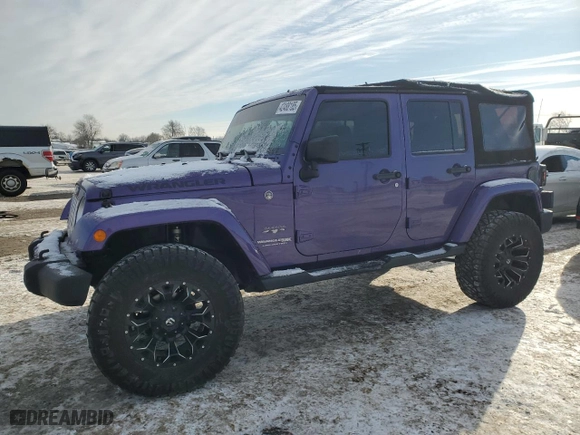2018 Jeep Wrangler JK Unlimited Sahara with VIN 1C4BJWEG1JL901912, listed as a Copart auction lot 42488185 with 106,667 mi miles and Salvage Title. Bid and sale history available at carsss.com. Image 1.