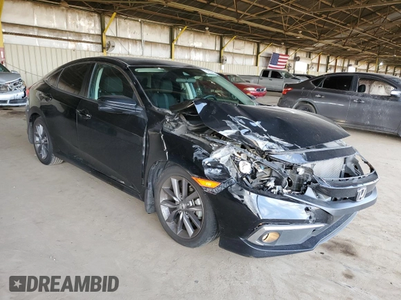 2019 Honda Civic Sedan EX with VIN 19XFC1F31KE207886, listed as a Copart auction lot 51602615 with 56,118 mi miles and Salvage Title. Bid and sale history available at carsss.com. Image 4.