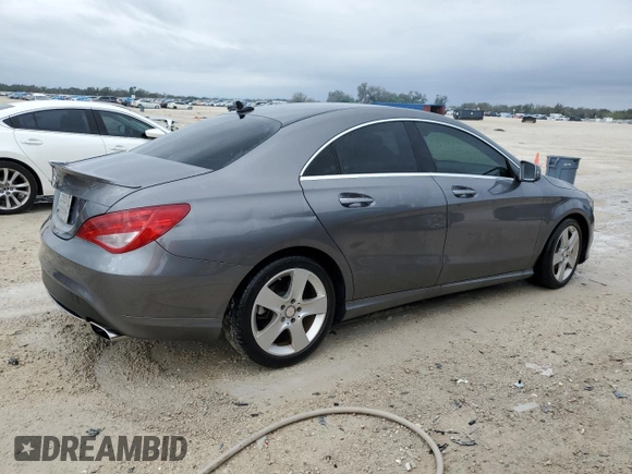 2015 Mercedes-Benz CLA 250 with VIN WDDSJ4EBXFN238785, listed as a Copart auction lot 38844454 with 22,552 mi miles and . Bid and sale history available at DreamBid. Image 3.