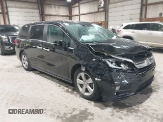 2019 Honda Odyssey EX-L z VIN 5FNRL6H7XKB087607, wystawiony jako IAAI lot #42327443 z przebiegiem 106 449 mil mil oraz . Historia ofert i sprzedaży dostępna na DreamBid. Obrazek 1.