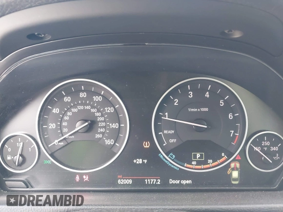 2015 BMW 3 Series 328i xDrive with VIN WBA3B5G55FNS14903, listed as a IAAI auction lot 41497975 with 62,009 mi miles. Bid and sale history available at carsss.com. Image 7.