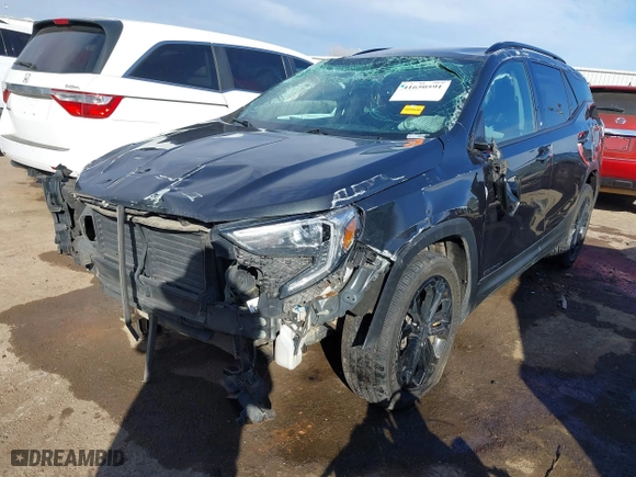 2020 GMC Terrain SLE with VIN 3GKALMEV5LL272238, listed as a IAAI auction lot 41650591 with 96,834 mi miles. Bid and sale history available at carsss.com. Image 18.