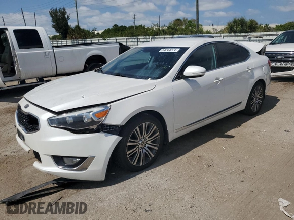 2015 Kia Cadenza Premium with VIN KNALN4D70F5173068, listed as a Copart auction lot 54244274 with 58,478 mi miles and Salvage Title. Bid and sale history available at carsss.com. Image 1.