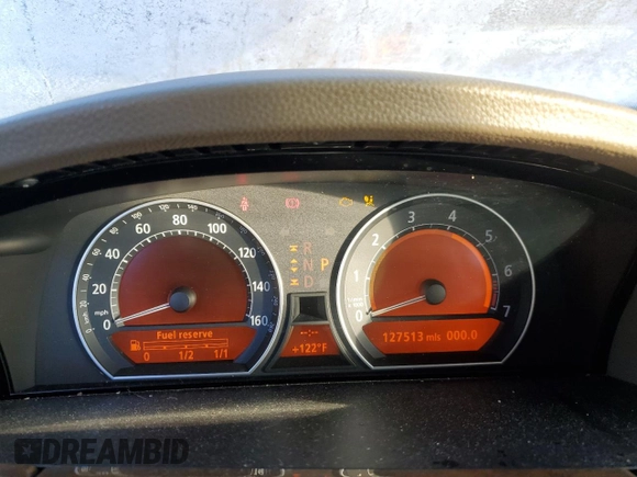 2006 BMW 7 Series 750i with VIN WBAHL83596DT03728, listed as a Copart auction lot 87855795 with 127,513 mi miles and Salvage title. Bid and sale history available at DreamBid. Image 9.