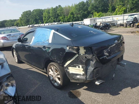 2013 Kia Optima EX with VIN 5XXGN4A72DG120387, listed as a Copart auction lot 59125265 with 150,083 mi miles and Salvage title. Bid and sale history available at DreamBid. Image 2.