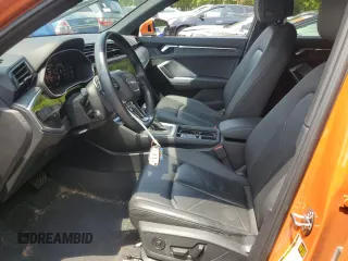 2023 Audi Q3 S line Premium with VIN WA1DECF33P1077028, listed as a Copart auction lot 56289525 with 50,014 mi miles and Salvage title. Bid and sale history available at DreamBid. Image 7.