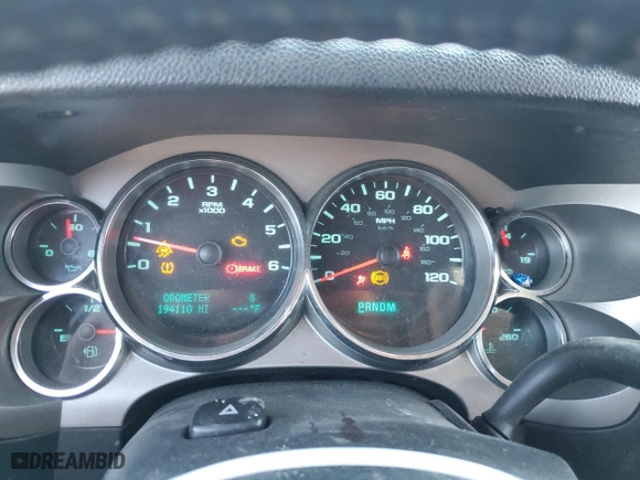 2010 Chevrolet Silverado 1500 LT with VIN 3GCRKSE32AG167103, listed as a Copart auction lot 46627245 with 194,110 mi miles and Salvage Title. Bid and sale history available at carsss.com. Image 9.