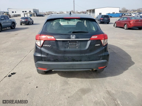2021 Honda HR-V LX with VIN 3CZRU6H34MM721416, listed as a Copart auction lot 48382205 with 20,343 mi miles and Salvage Title. Bid and sale history available at carsss.com. Image 6.
