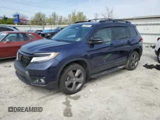 2021 Honda Passport Touring with VIN 5FNYF8H99MB042984, listed as a Copart auction lot 52858975 with 35,308 mi miles and Salvage title. Bid and sale history available at DreamBid. Image 1.