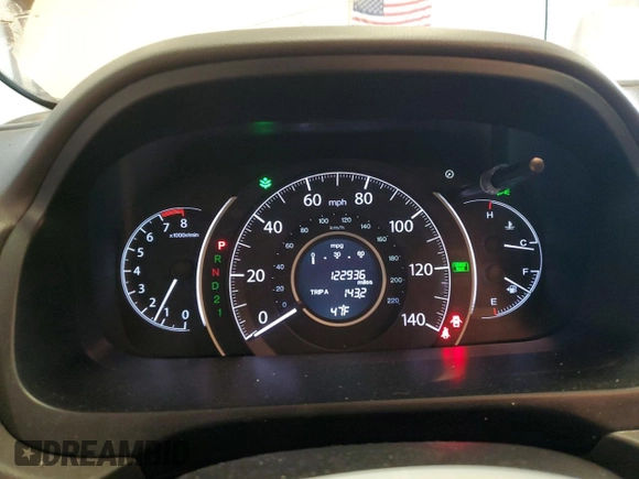 2012 Honda CR-V EX-L with VIN 5J6RM4H79CL032480, listed as a Copart auction lot 50518875 with 122,936 mi miles and Salvage Title. Bid and sale history available at carsss.com. Image 9.