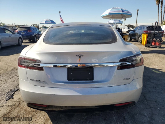 2017 Tesla Model S 100D with VIN 5YJSA1E22HF195280, listed as a Copart auction lot 81812664 with 169,517 mi miles and Salvage Title. Bid and sale history available at carsss.com. Image 6.