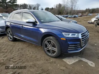 2018 Audi SQ5 Premium Plus with VIN WA1A4AFY5J2009188, listed as a Copart auction lot 43081744 with 92,446 mi miles and . Bid and sale history available at DreamBid. Image 4.