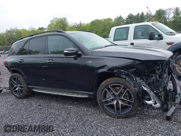 2021 Mercedes-Benz GLE 53 AMG with VIN 4JGFB6BBXMA531465, listed as a IAAI auction lot 42295588 with 46,509 mi miles and . Bid and sale history available at DreamBid. Image 13.