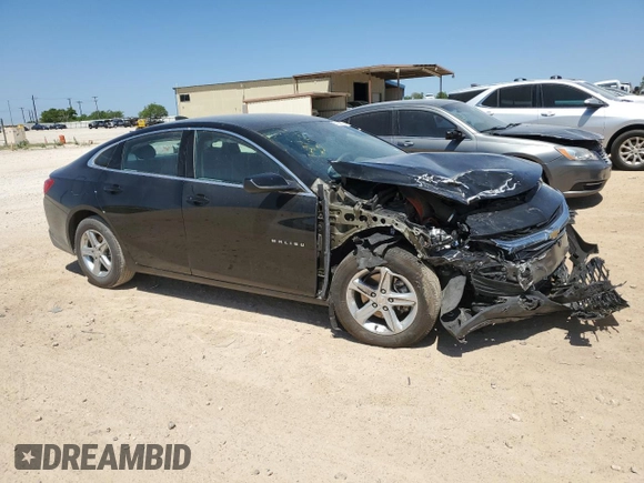 2025 Chevrolet Malibu LT with VIN 1G1ZD5ST1SF103582, listed as a Copart auction lot 51154425 with 7,376 mi miles and Salvage Title. Bid and sale history available at DreamBid. Image 4.