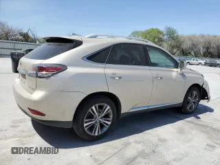 2015 Lexus RX 350 with VIN 2T2ZK1BA1FC174618, listed as a Copart auction lot 49396185 with 57,217 mi miles and Salvage Title. Bid and sale history available at carsss.com. Image 3.