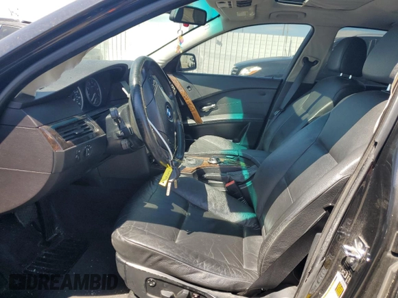 2006 BMW 5 Series 530i with VIN WBANE73556CM36242, listed as a Copart auction lot 52580755 with 162,065 mi miles and Salvage Title. Bid and sale history available at carsss.com. Image 7.