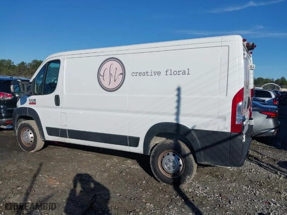 2022 Ram ProMaster Cargo Van with VIN 3C6LRVAG8NE124566, listed as a IAAI auction lot 41328160 with 46,550 mi miles. Bid and sale history available at carsss.com. Image 14.