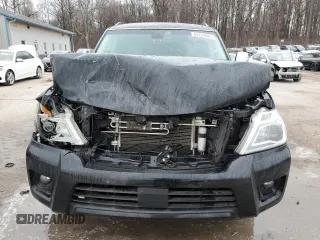 2017 Nissan Armada Platinum with VIN JN8AY2NE4H9704307, listed as a Copart auction lot 85791644 with 79,712 mi miles and Salvage Title. Bid and sale history available at carsss.com. Image 5.