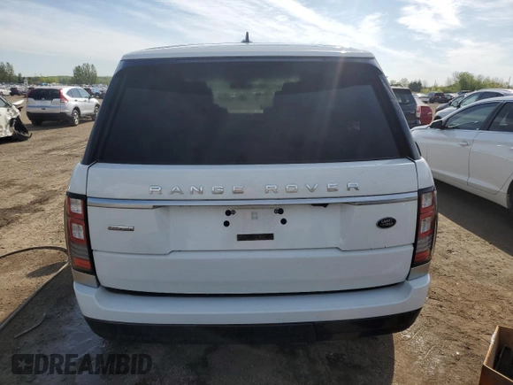 2016 Land Rover Range Rover with VIN SALGV3EF1GA285495, listed as a Copart auction lot 57957425 with 130,674 mi miles and Salvage title. Bid and sale history available at DreamBid. Image 6.