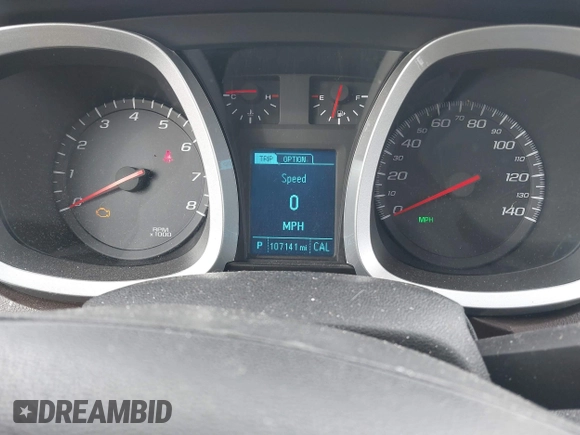 2015 Chevrolet Equinox LTZ with VIN 1GNALDEK7FZ132441, listed as a IAAI auction lot 41611145 with 107,141 mi miles. Bid and sale history available at carsss.com. Image 7.